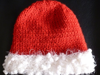 CREATION BONNET NOEL ROUGE ET BLANC